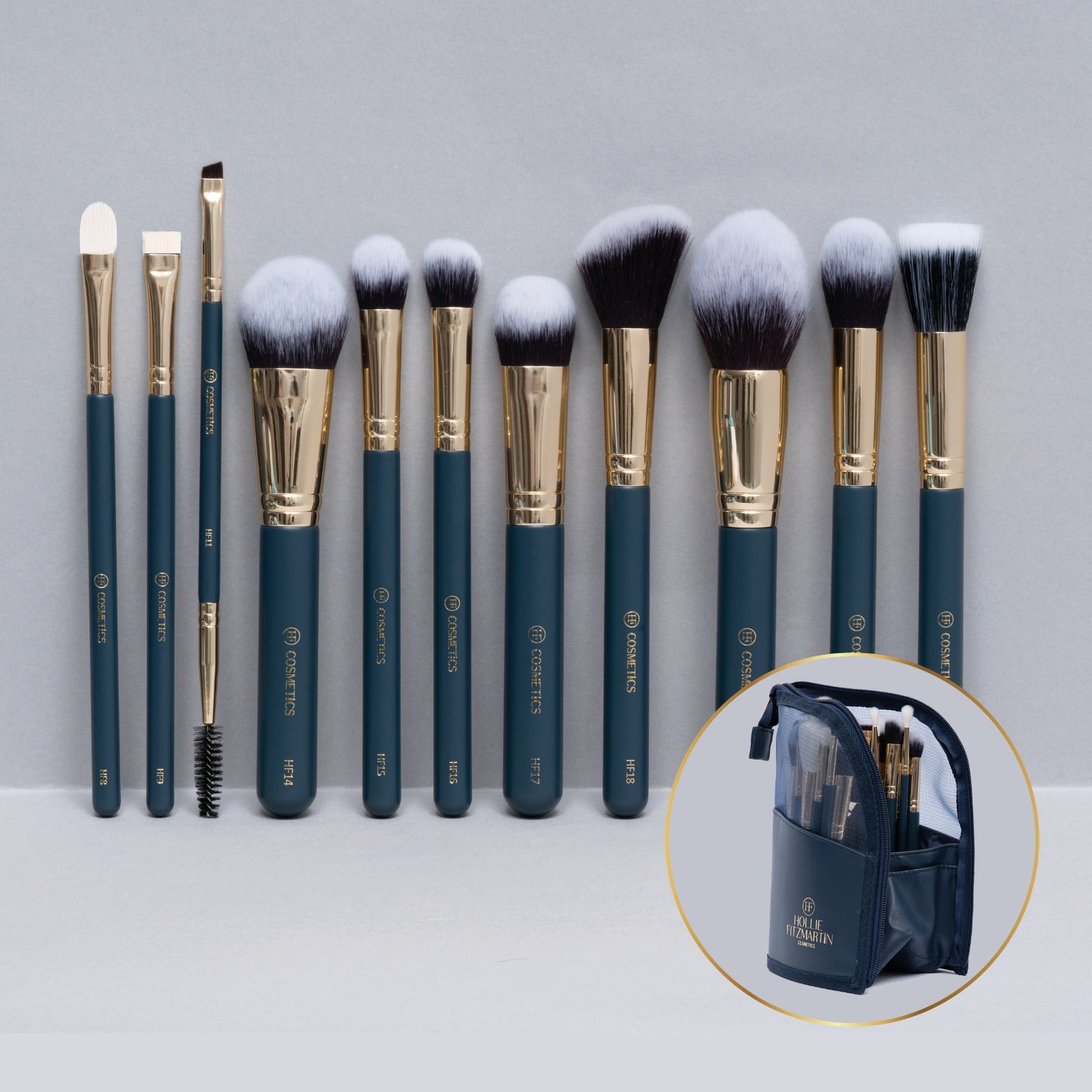 Terre Mere Vegan 8-pc Brush Set with outlet Cosmetic Bag